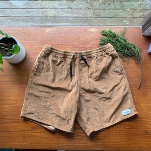 Rhythm corduroy teddy brown shorts